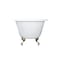 Aqua Eden Clawfoot Bathtubs, 48 L, 30.18 W, White/Brushed Nickel, Cast Iron VCT3D483018NT8 - alternate 5